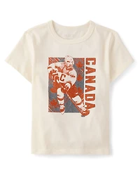 Boys Canada Hockey Player Graphic Tee