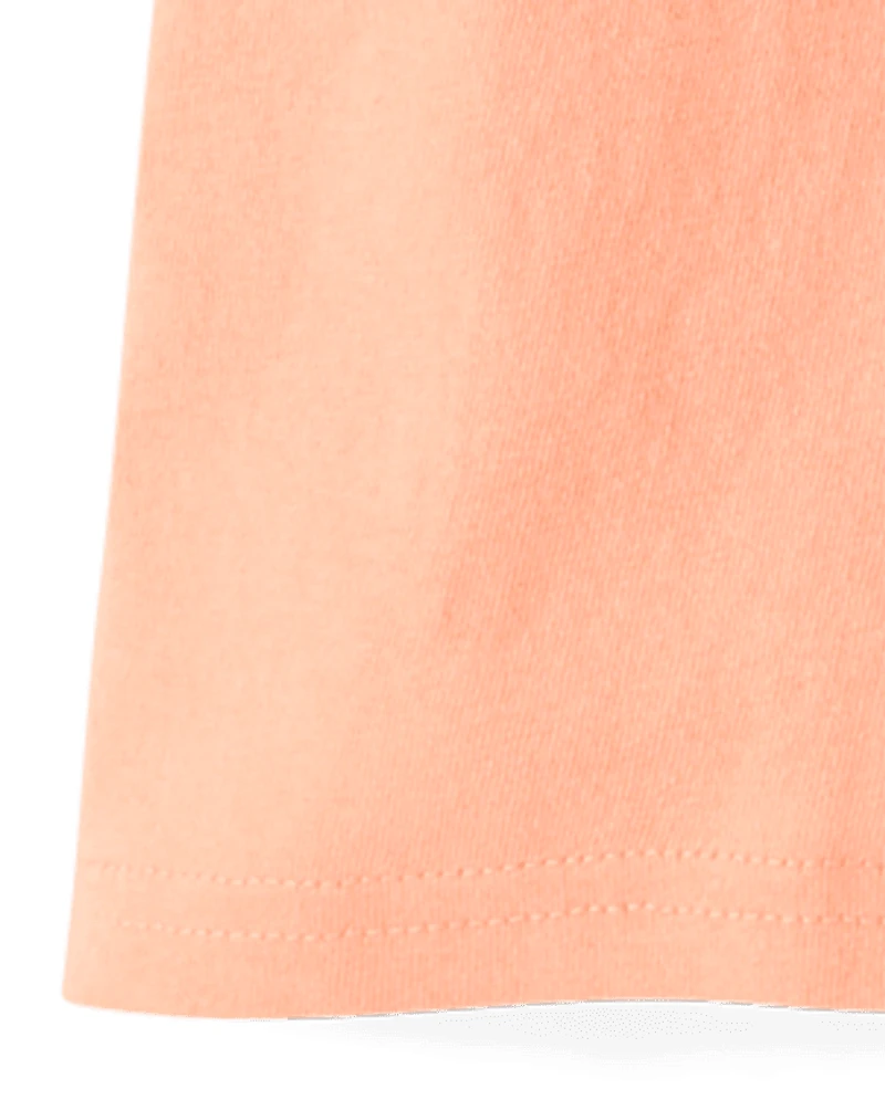 Girls Vacay Vibes Relaxed Cropped Graphic Tee