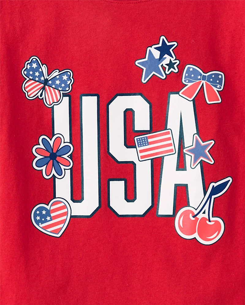 Girls USA Icons Graphic Tee