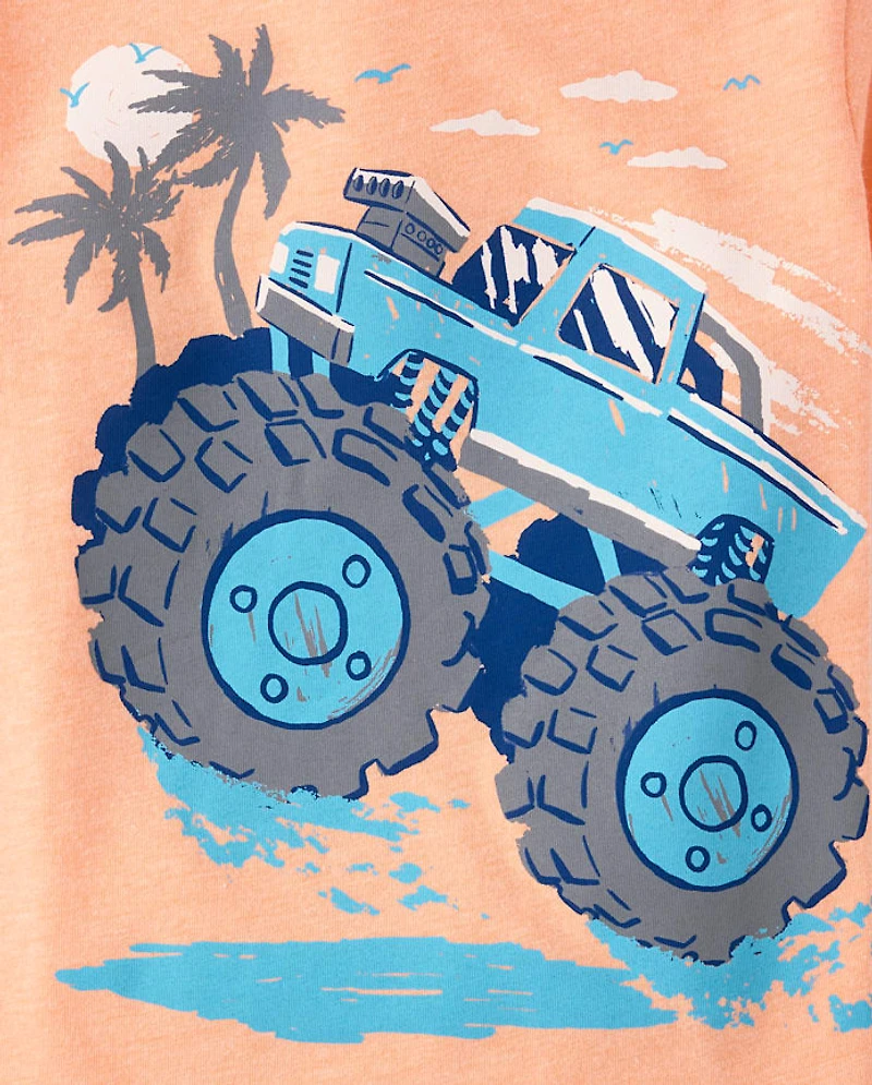 Baby And Toddler Boys Monster Truck Graphic Tee