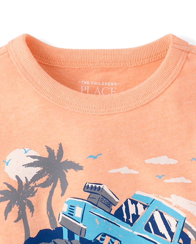 Baby And Toddler Boys Monster Truck Graphic Tee
