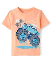 Baby And Toddler Boys Monster Truck Graphic Tee