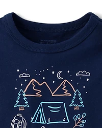 Baby And Toddler Boys Camping Graphic Tee