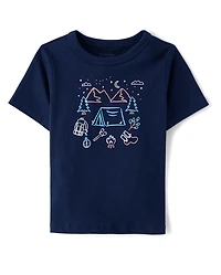 Baby And Toddler Boys Camping Graphic Tee