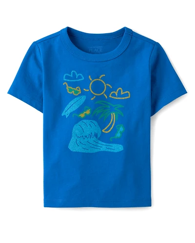 Baby And Toddler Boys Summer Icons Graphic Tee
