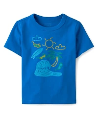 Baby And Toddler Boys Summer Icons Graphic Tee