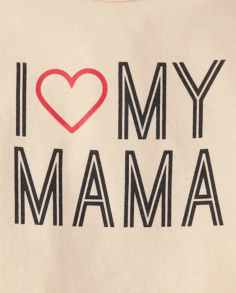 Baby And Toddler Boys Love My Mama Graphic Tee