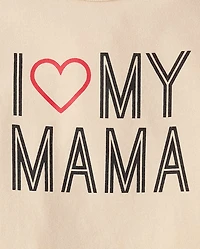Baby And Toddler Boys Love My Mama Graphic Tee