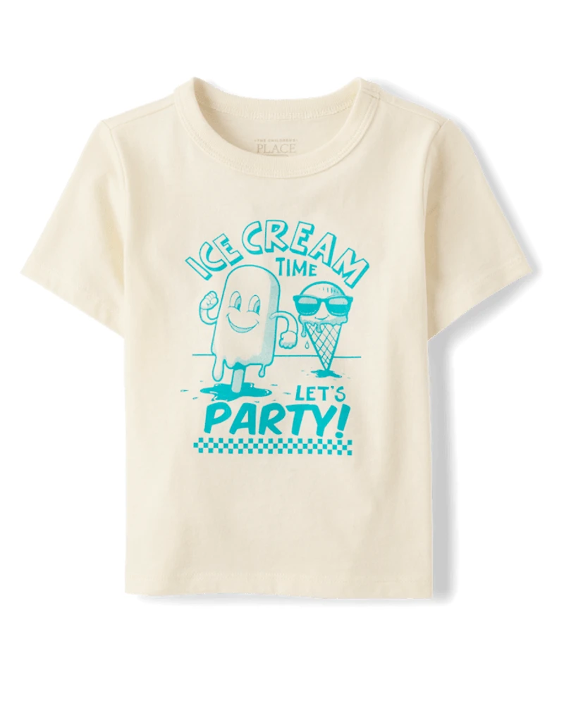 Baby And Toddler Boys Ice Cream Time Graphic Tee