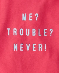 Baby And Toddler Boys Trouble Graphic Tee