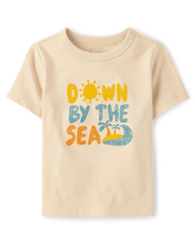Baby And Toddler Boys Down By The Sea Graphic Tee