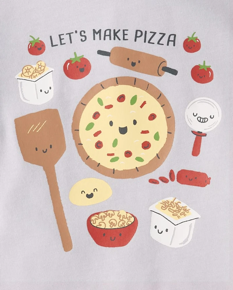Baby And Toddler Boys Pizza Graphic Tee