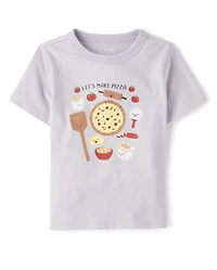 Baby And Toddler Boys Pizza Graphic Tee