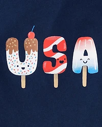 Baby And Toddler Boys USA Popsicle Graphic Tee