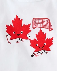 Baby And Toddler Boys Canada Hockey Graphic Tee