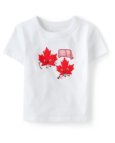 Baby And Toddler Boys Canada Hockey Graphic Tee