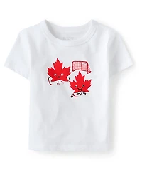 Baby And Toddler Boys Canada Hockey Graphic Tee