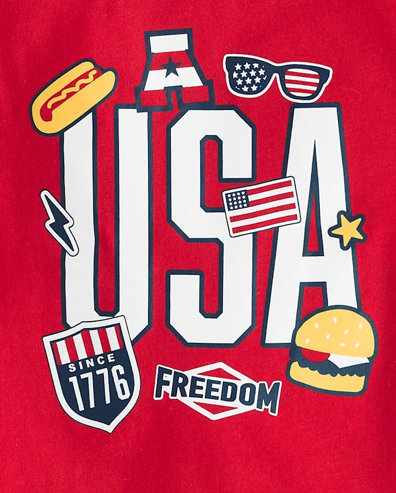 Baby And Toddler Boys USA Graphic Tee