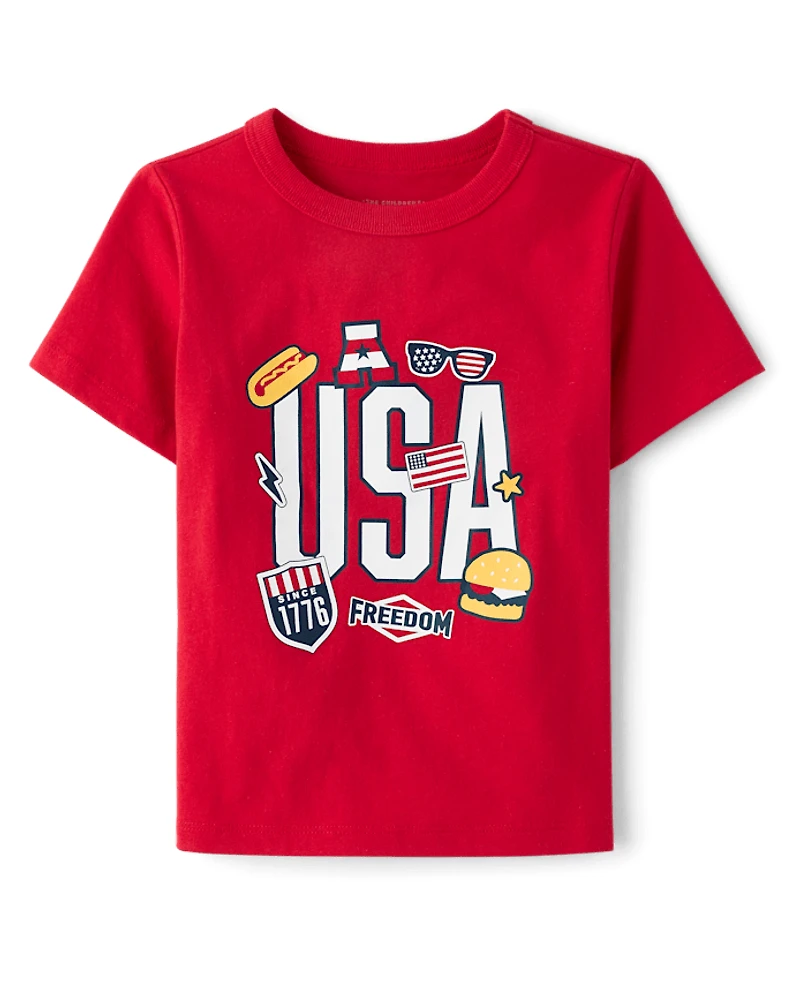 Baby And Toddler Boys USA Graphic Tee