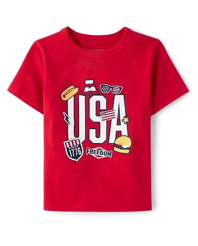 Baby And Toddler Boys USA Graphic Tee