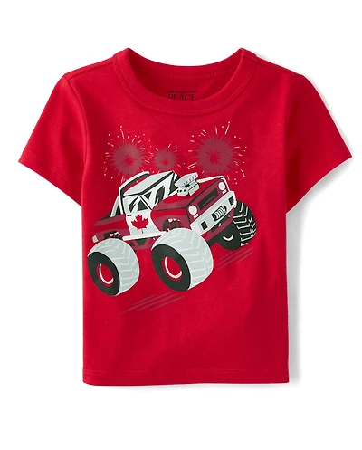 Baby And Toddler Boys Canada Monster Truck Graphic Tee
