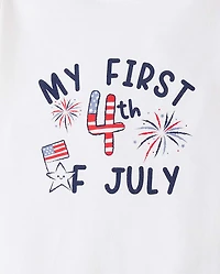 Baby First 4th Of July Graphic Bodysuit