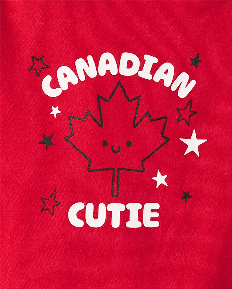 Body graphique Bébé Canadien Mignon