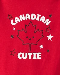 Body graphique Bébé Canadien Mignon