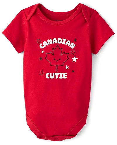 Body graphique Bébé Canadien Mignon