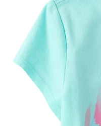 Girls Stitch™ Floral Graphic Tee