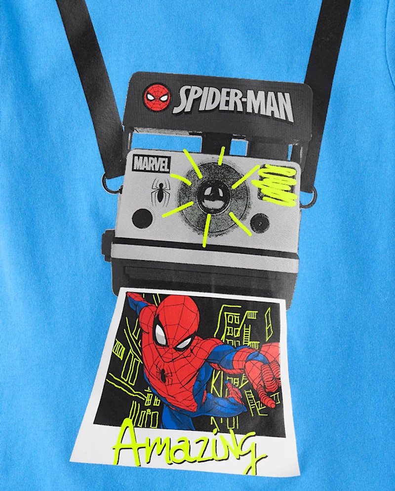 Baby And Toddler Boys Spider-Man™ Camera Graphic Tee