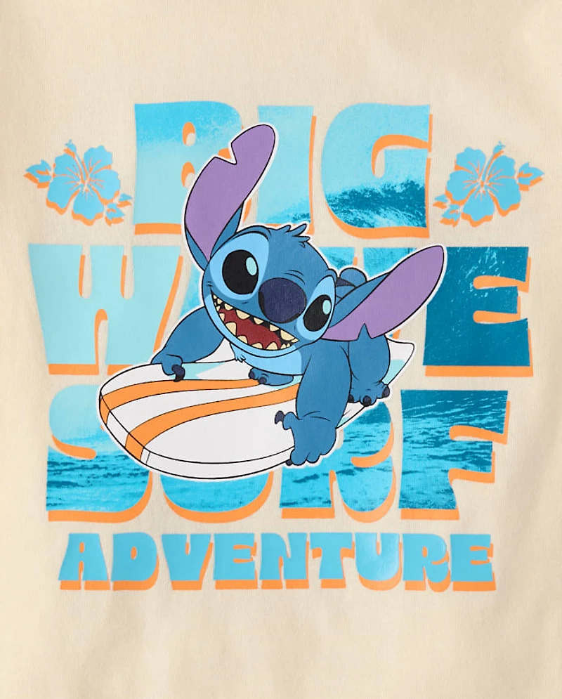 Baby And Toddler Boys Stitch™ Surf Graphic Tee
