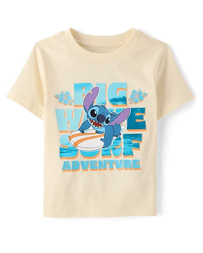 Baby And Toddler Boys Stitch™ Surf Graphic Tee