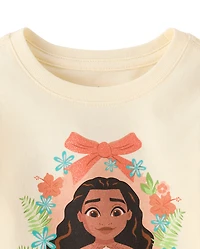 Baby And Toddler Girls Moana™ Bow Graphic Tee