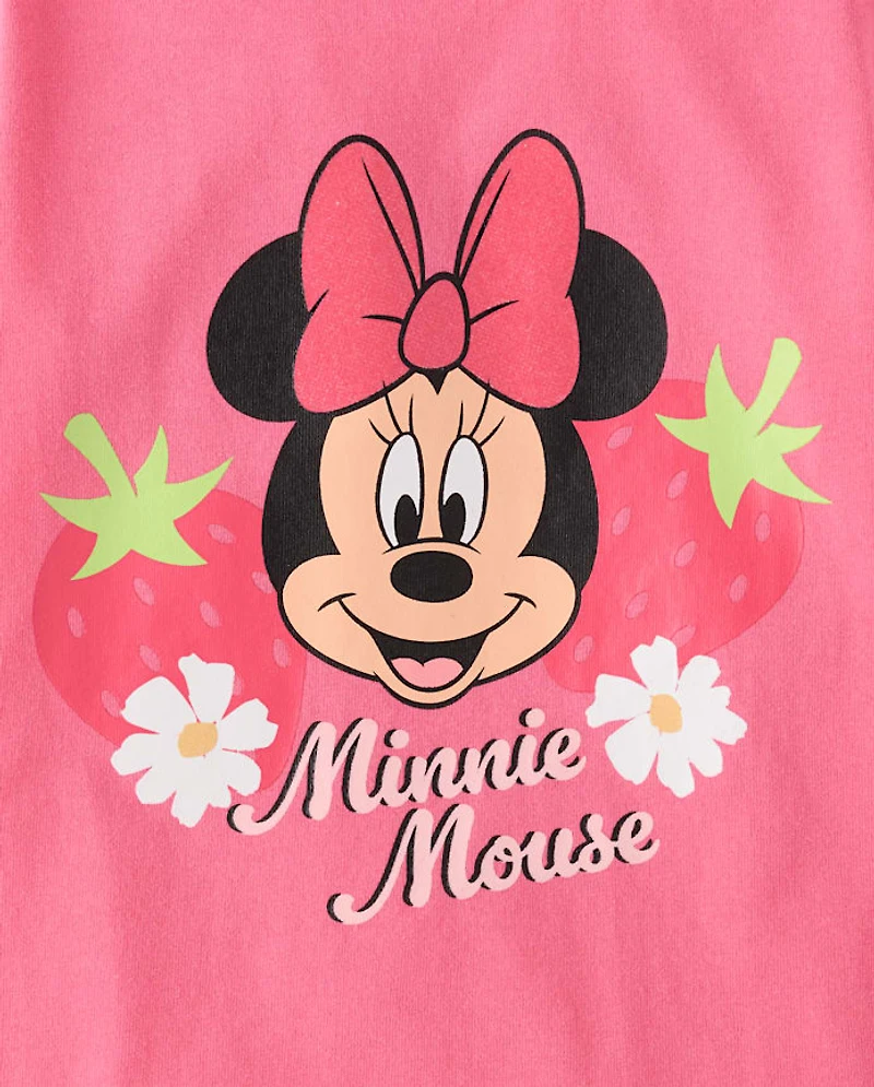 Baby And Toddler Girls Minnie Mouse™ Strawberry Graphic Tee