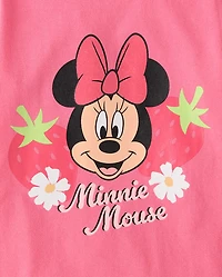 Baby And Toddler Girls Minnie Mouse™ Strawberry Graphic Tee