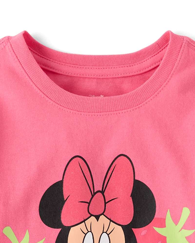 Baby And Toddler Girls Minnie Mouse™ Strawberry Graphic Tee