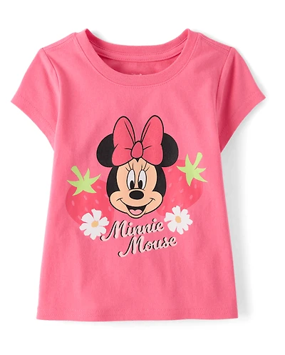 Baby And Toddler Girls Minnie Mouse™ Strawberry Graphic Tee