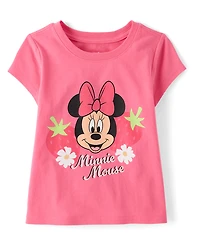 Baby And Toddler Girls Minnie Mouse™ Strawberry Graphic Tee