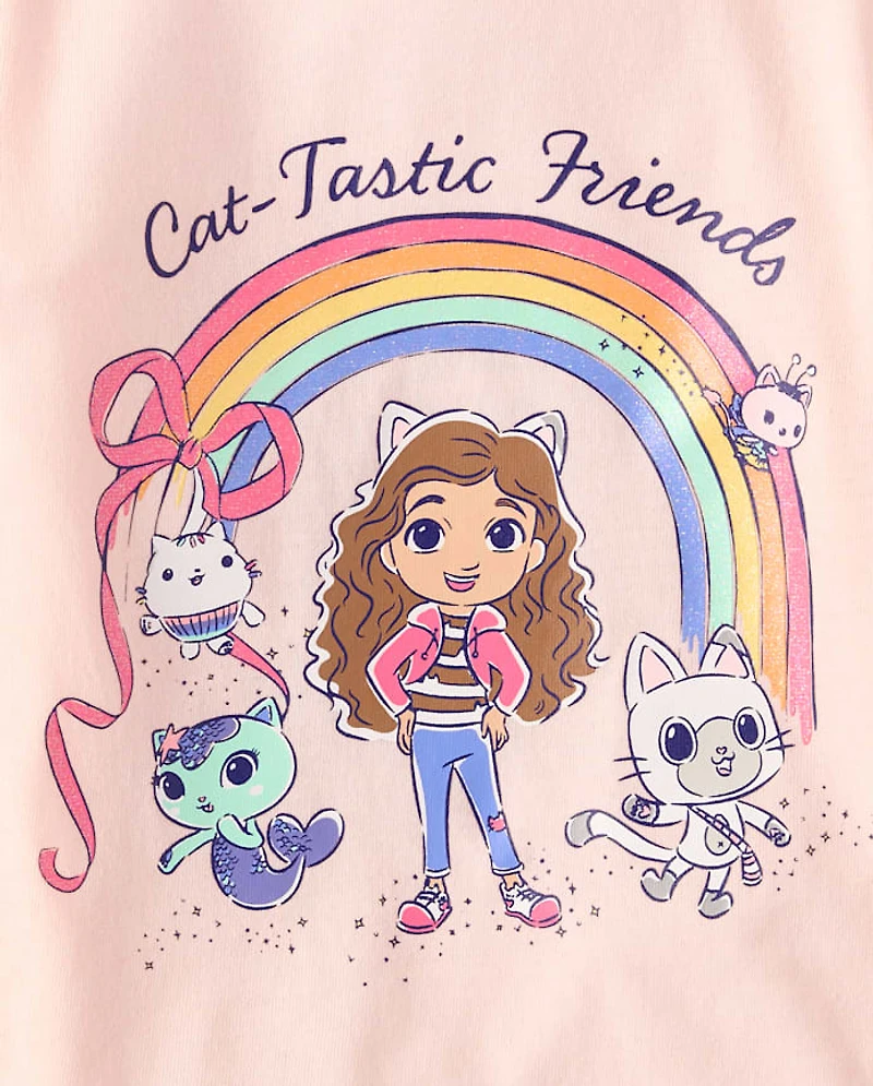 Baby And Toddler Girls Gabby's Dollhouse™ Rainbow Graphic Tee