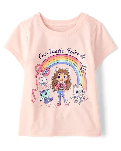 Baby And Toddler Girls Gabby's Dollhouse™ Rainbow Graphic Tee