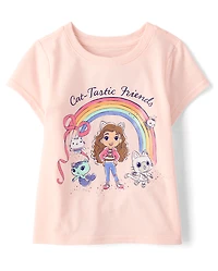 Baby And Toddler Girls Gabby's Dollhouse™ Rainbow Graphic Tee