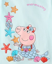 Baby And Toddler Girls Peppa Pig™ Mermaid Graphic Tee