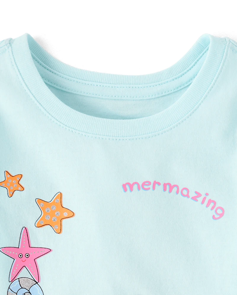 Baby And Toddler Girls Peppa Pig™ Mermaid Graphic Tee