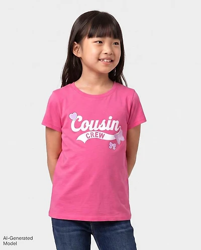 Girls Cousin Crew Graphic Tee