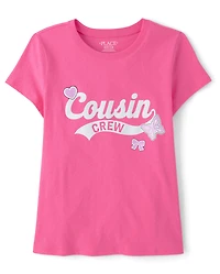 Girls Cousin Crew Graphic Tee