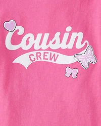 Baby And Toddler Girls Cousin Crew Graphic Tee