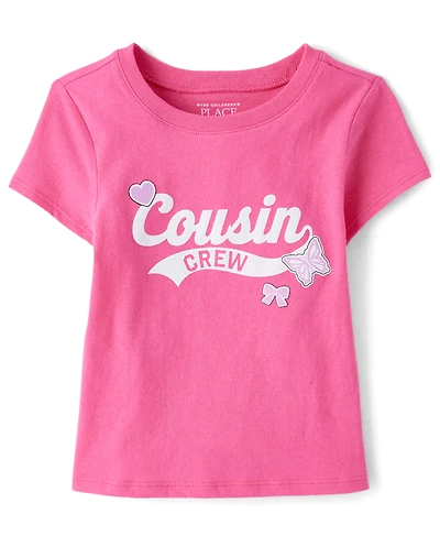 Baby And Toddler Girls Cousin Crew Graphic Tee