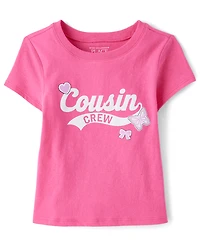 Baby And Toddler Girls Cousin Crew Graphic Tee