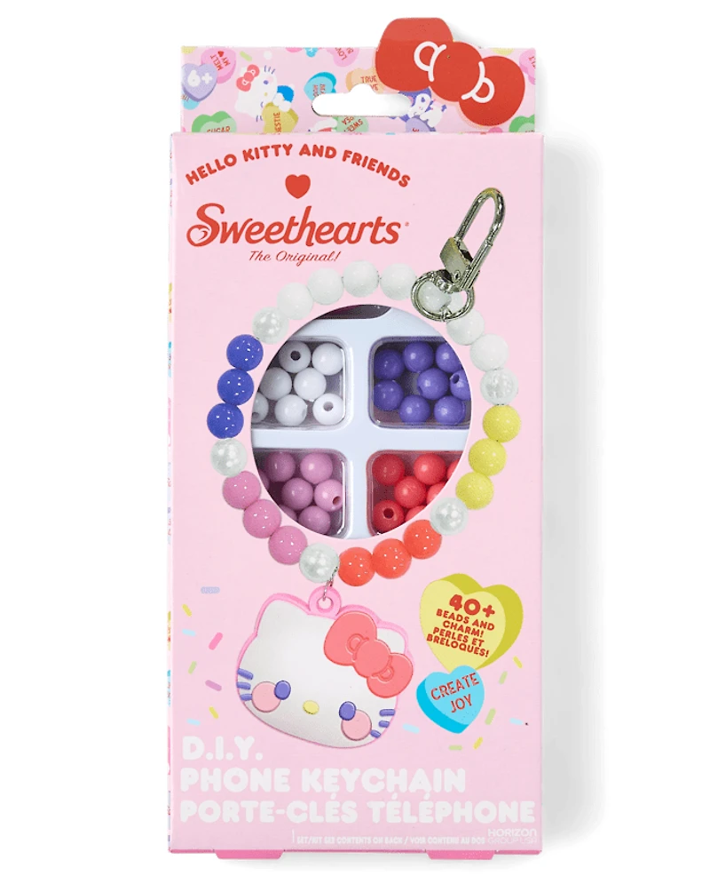 Hello Kitty® x Sweethearts® DIY Phone Keychain Set